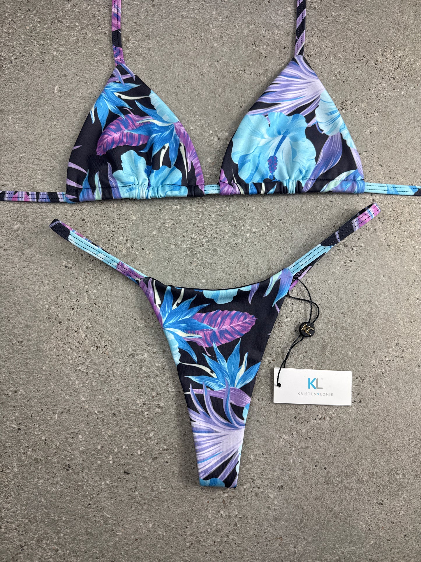 Birds of Paradise (Blue/Purple) Bikini Top