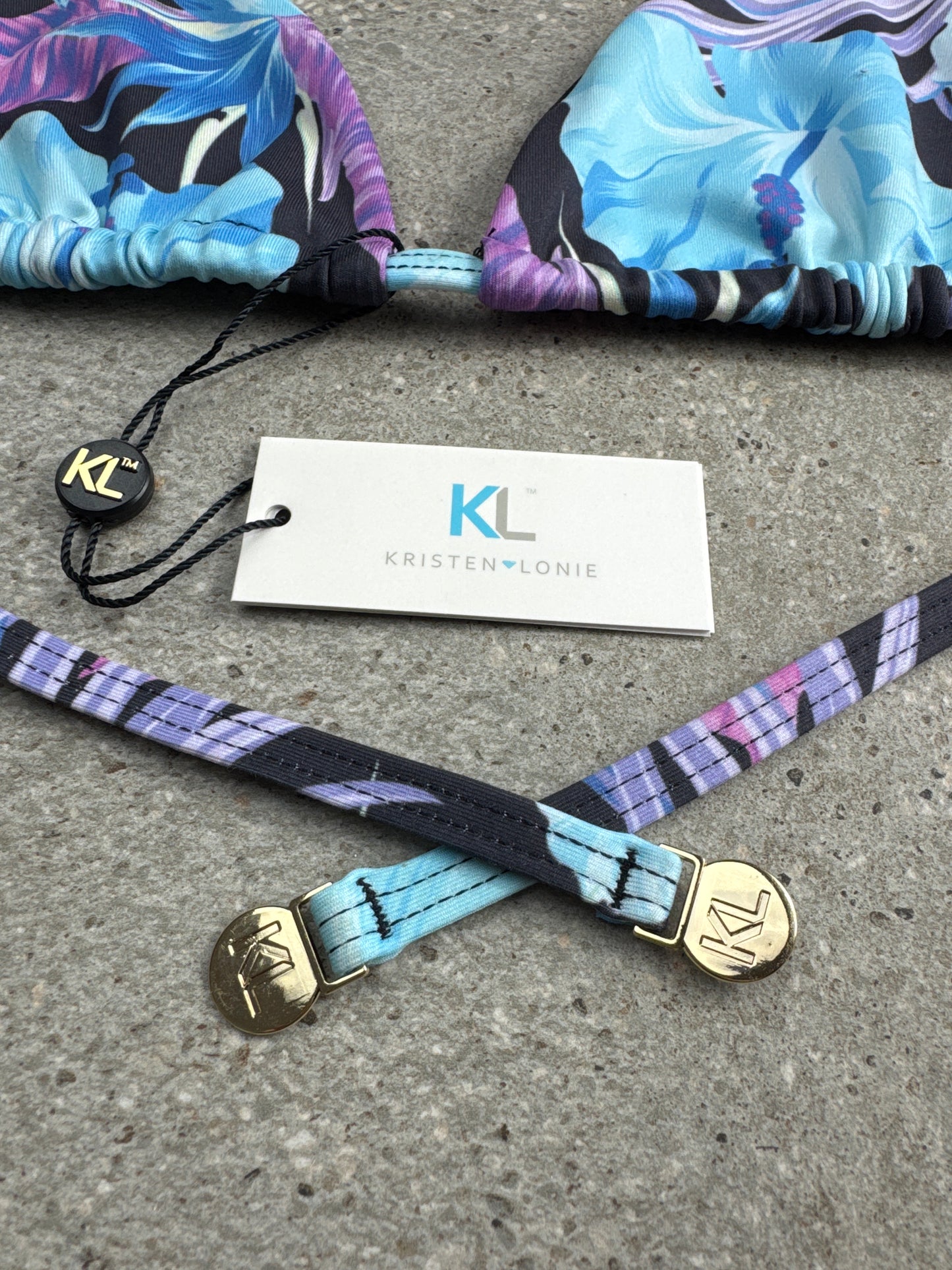 Birds of Paradise (Blue/Purple) Bikini Top