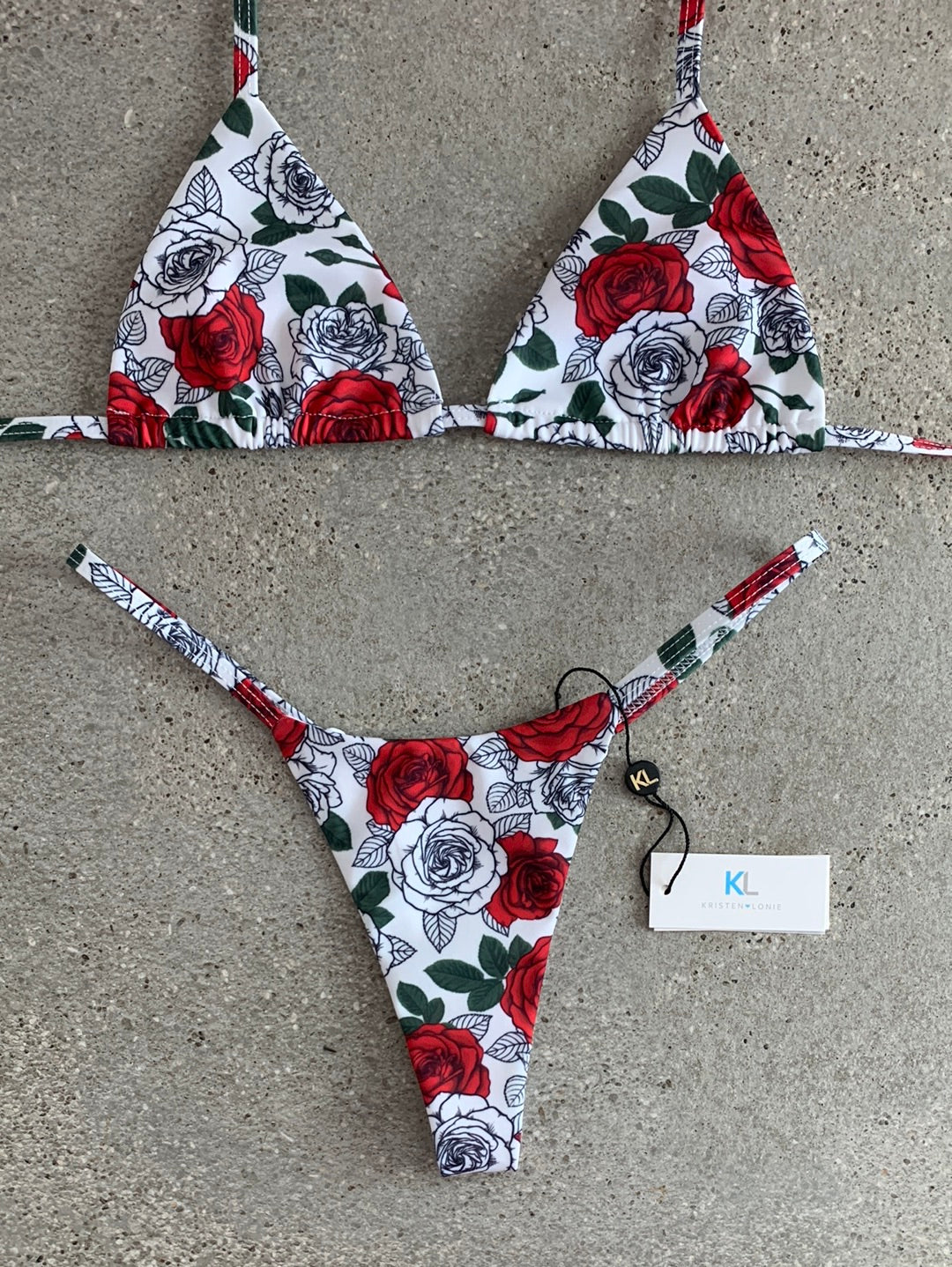 Sultry Rose Bikini Top