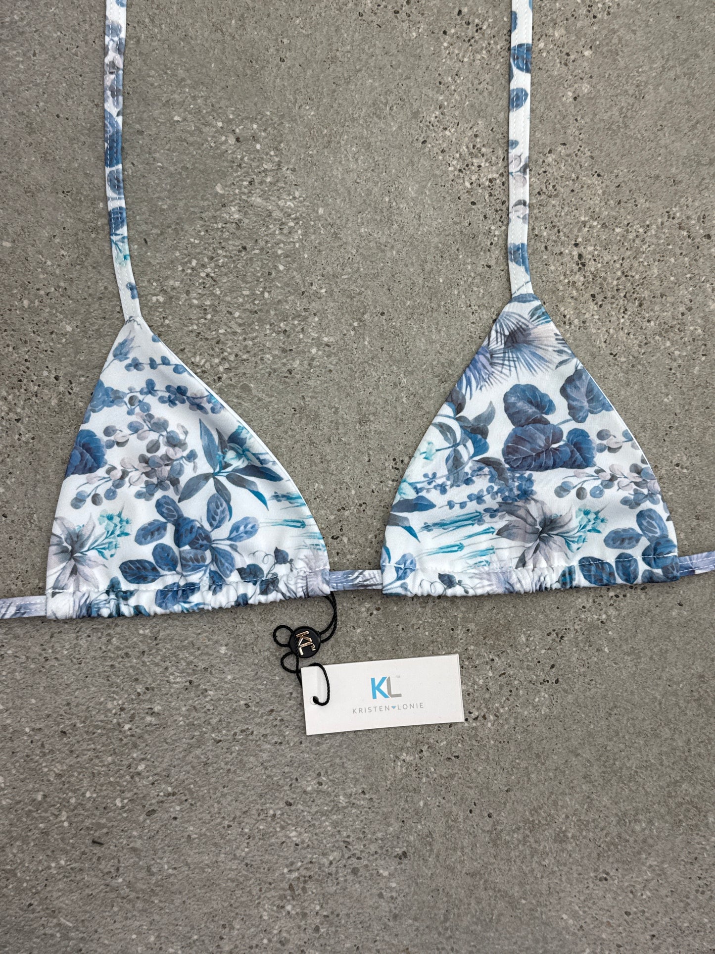 Tropical Escape (Blue) Bikini Top