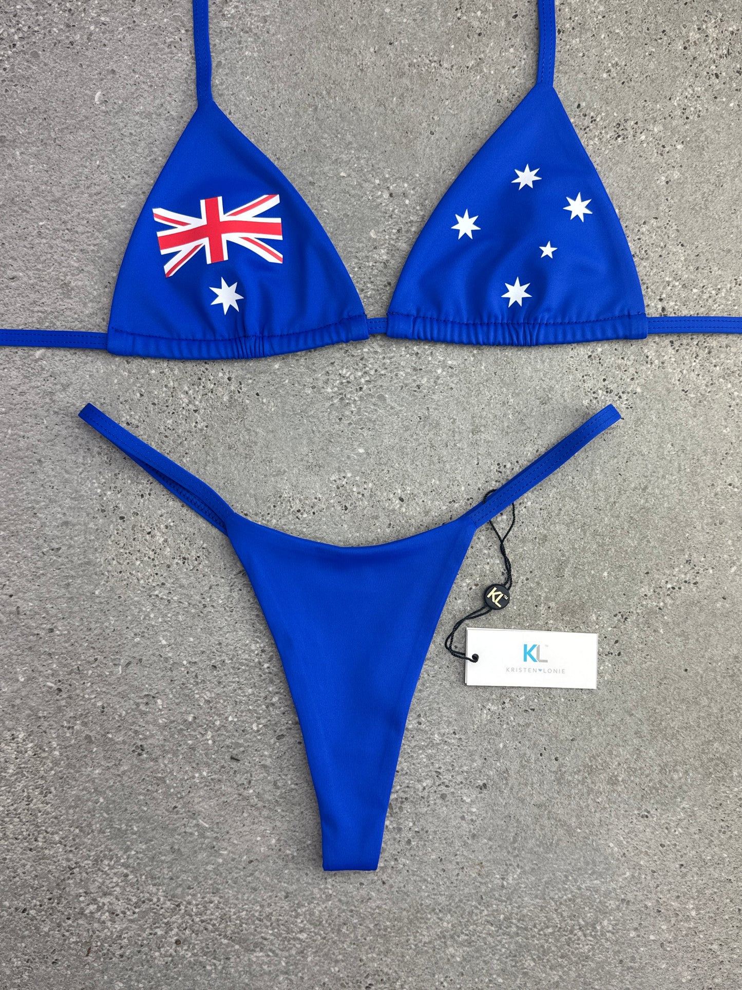 Australian Flag Bikini Top (Royal Blue)