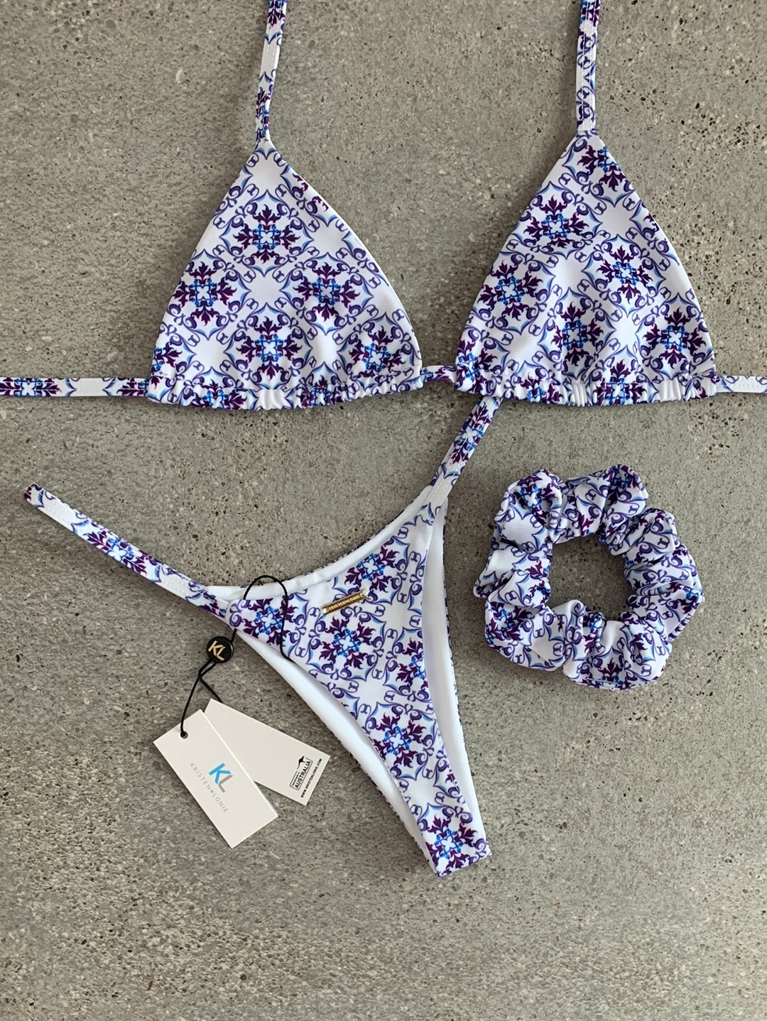 Purple Kaleido Bikini Top