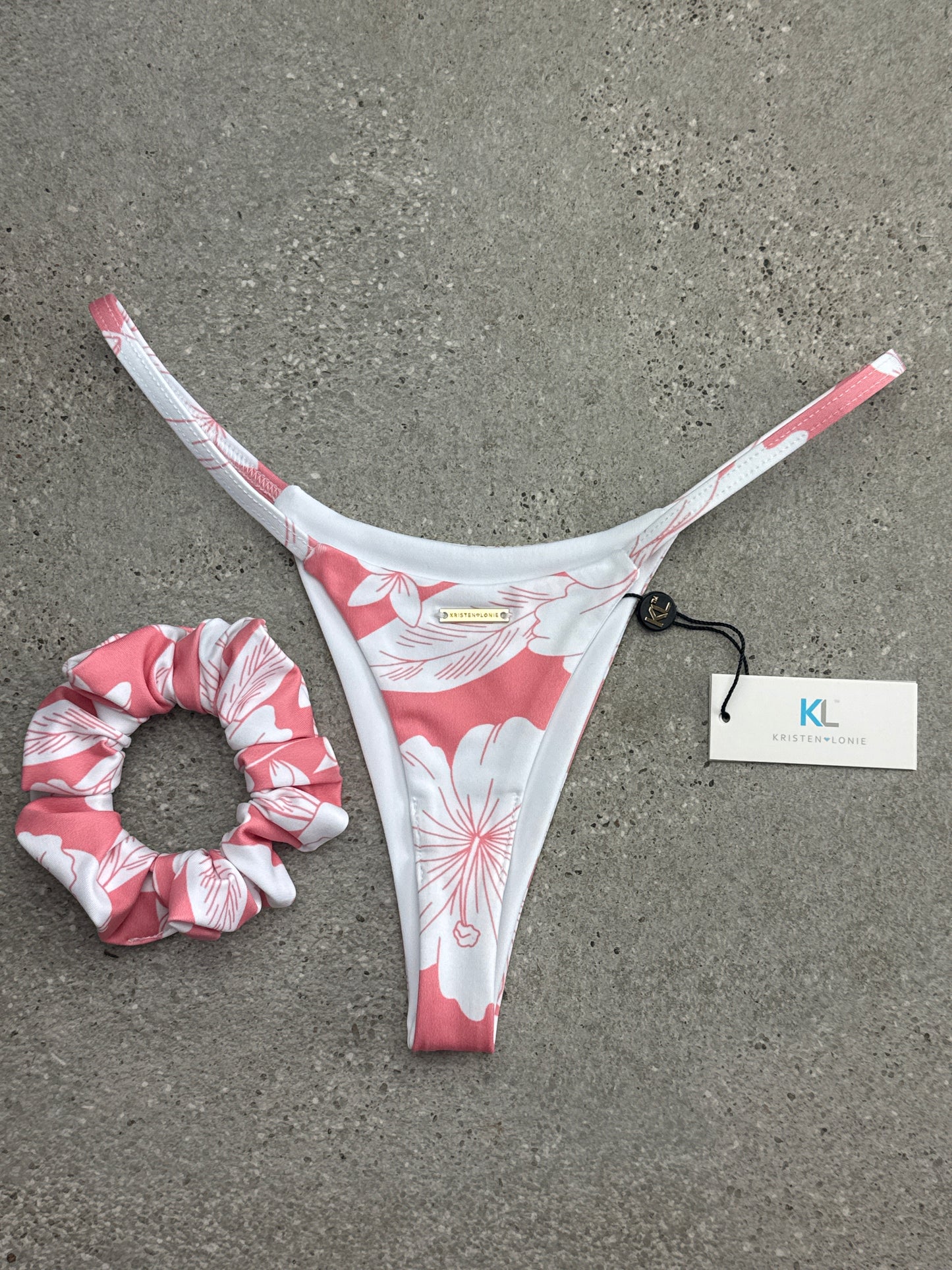 Frangipani Bikini Bottom (Peach)