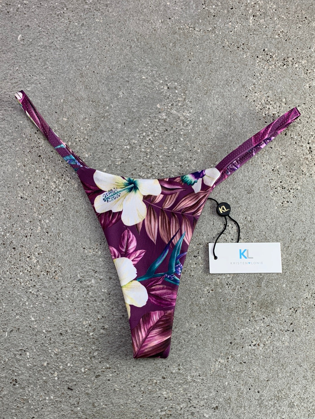 Hibiscus Island Bikini Bottom (Mauve)