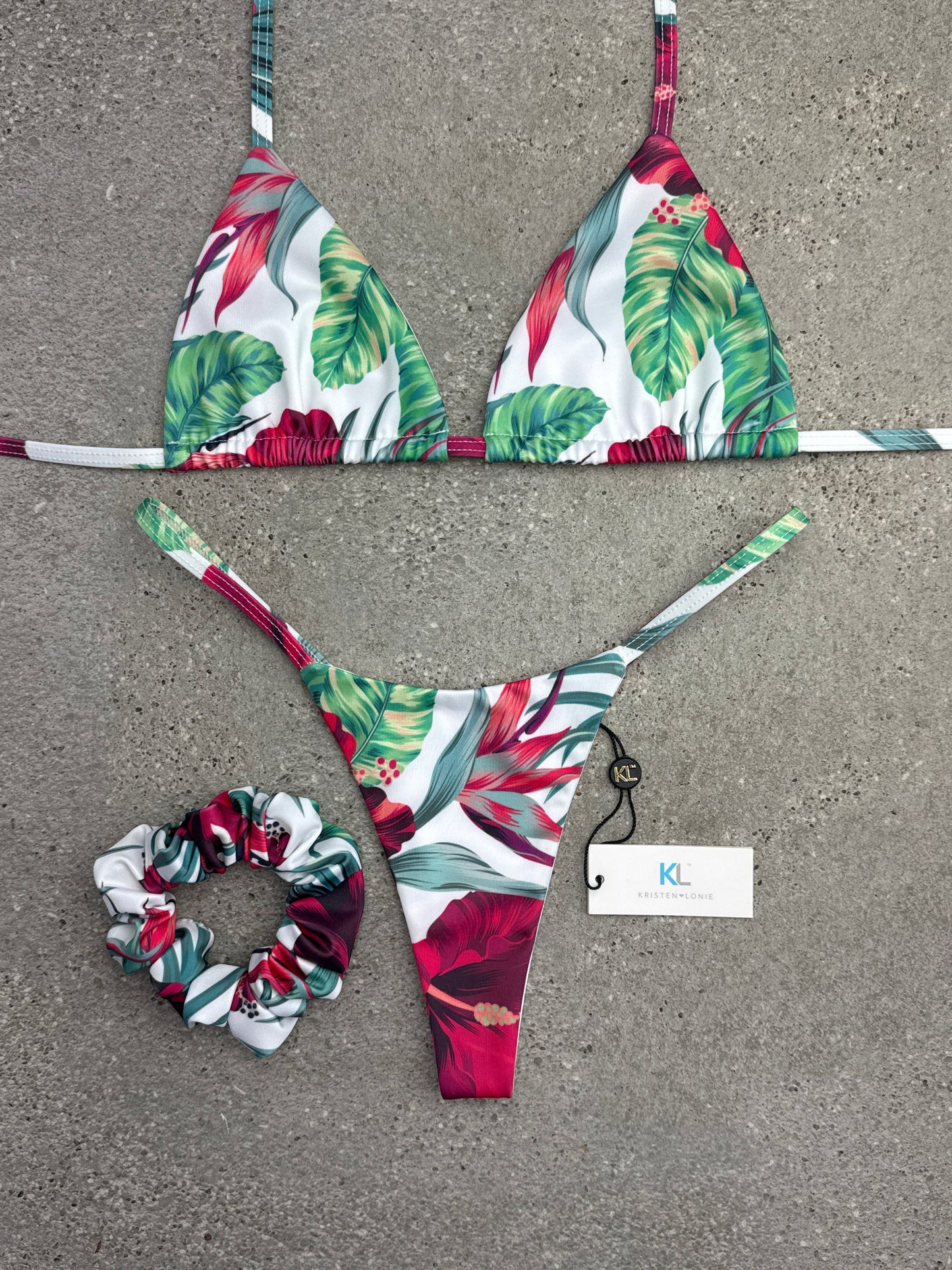 Tulum Escape (Red) Bikini Top