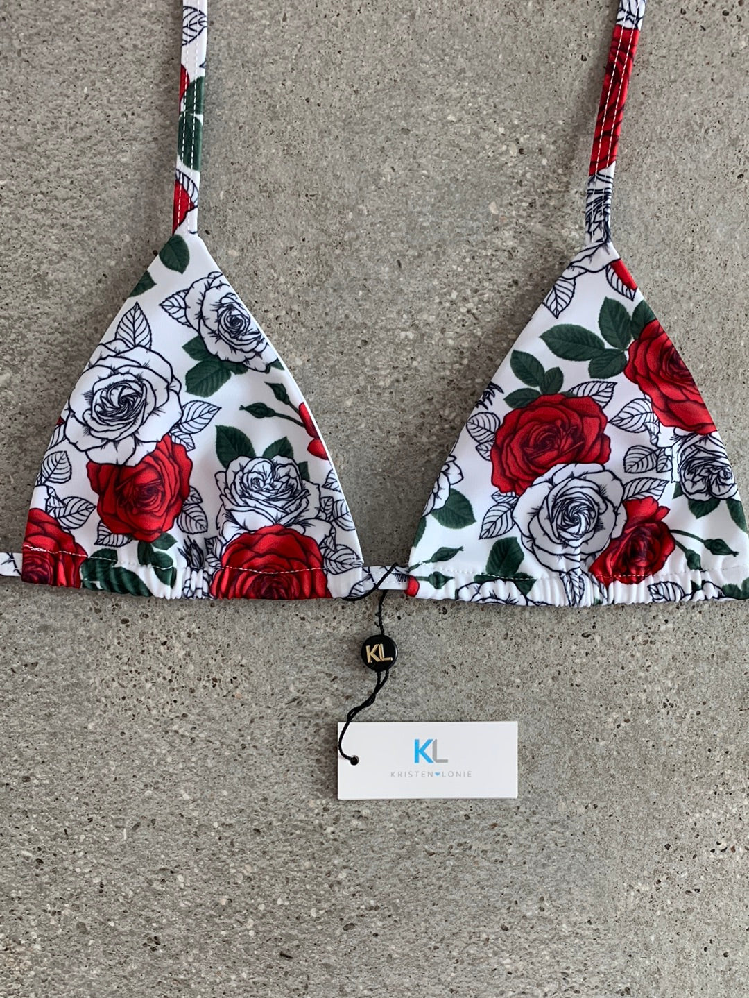 Sultry Rose Bikini Top