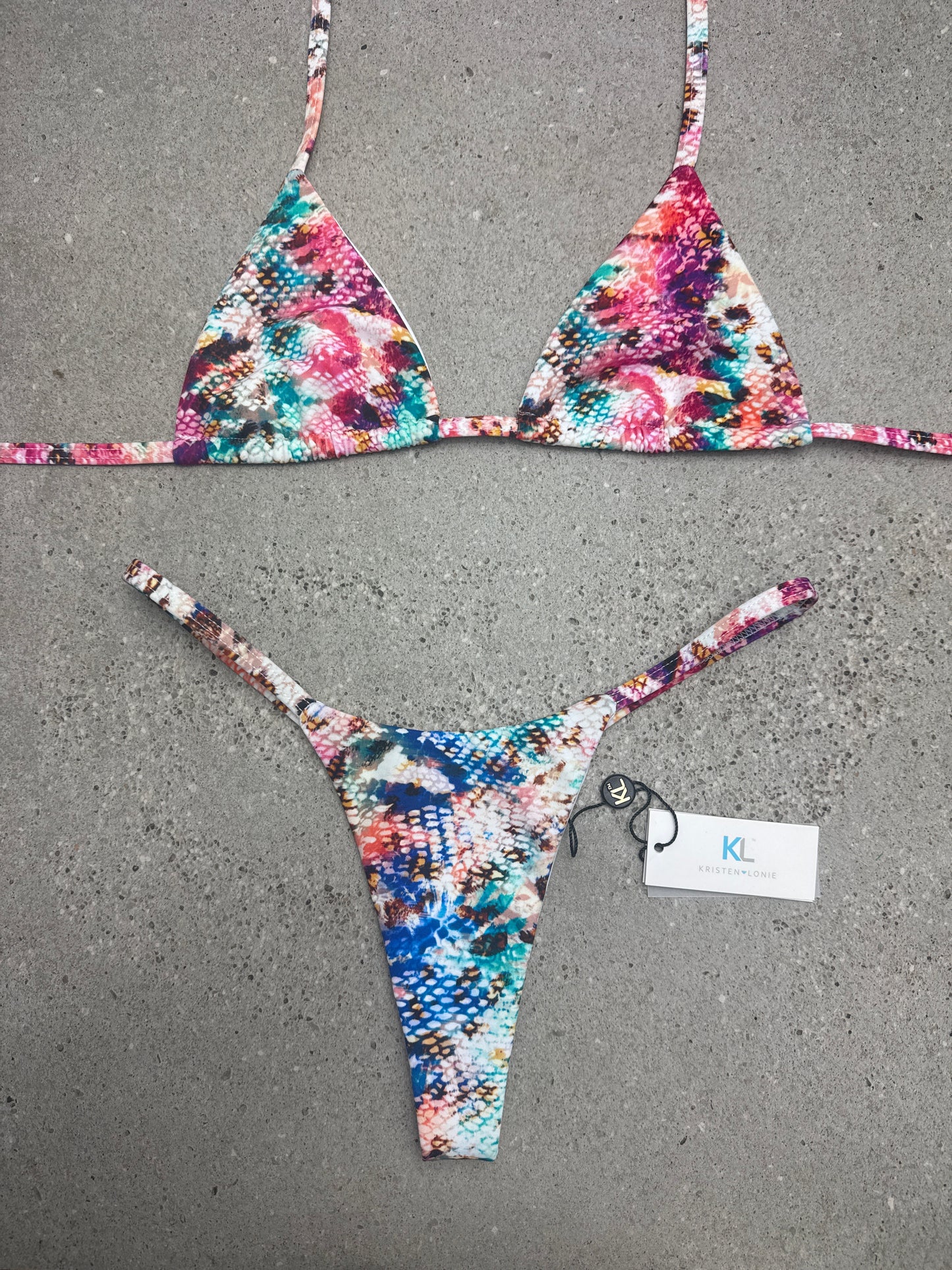 Multi Snake Bikini Top