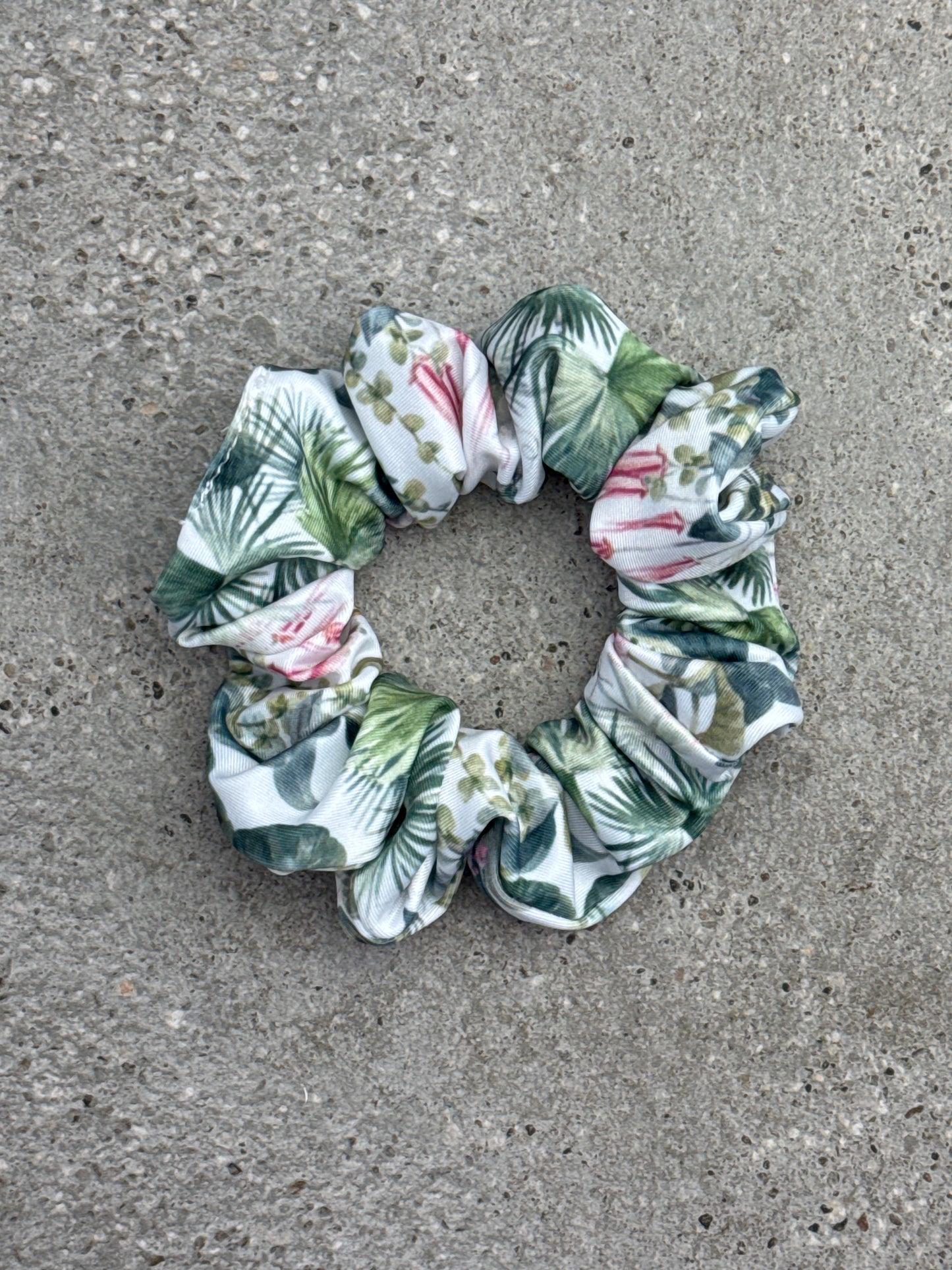 Tropical Escape (Olive) Scrunchie