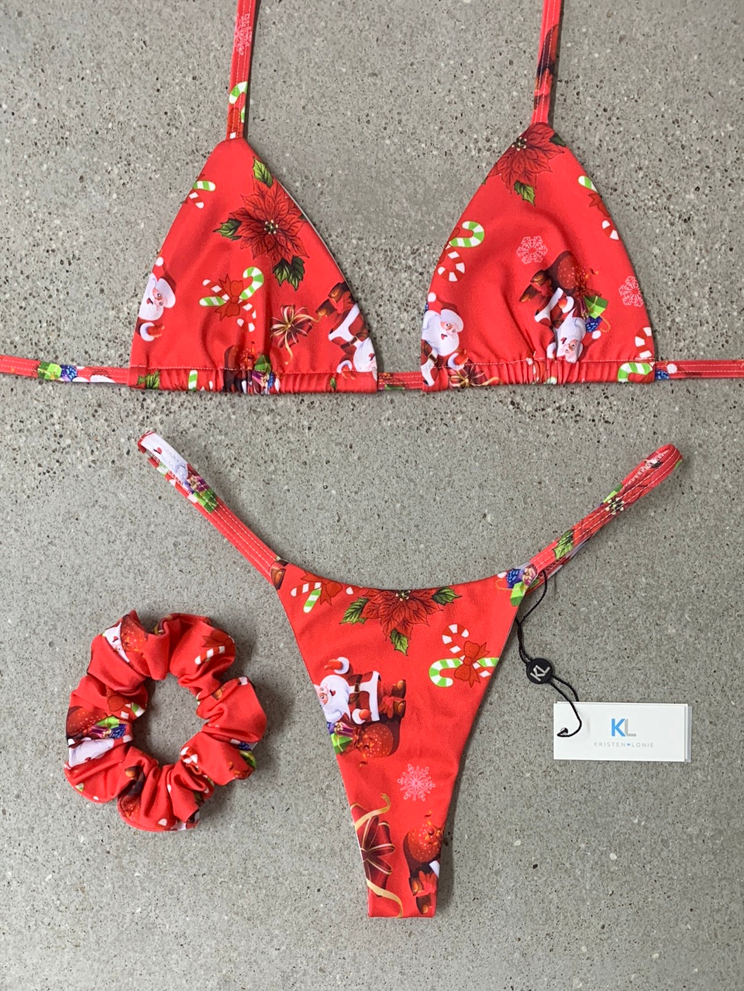 Santa Bikini Top