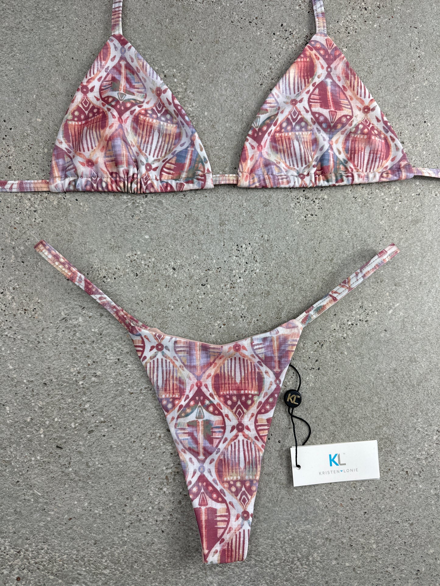 Rustic Aztec Bikini Top (Nuetral)