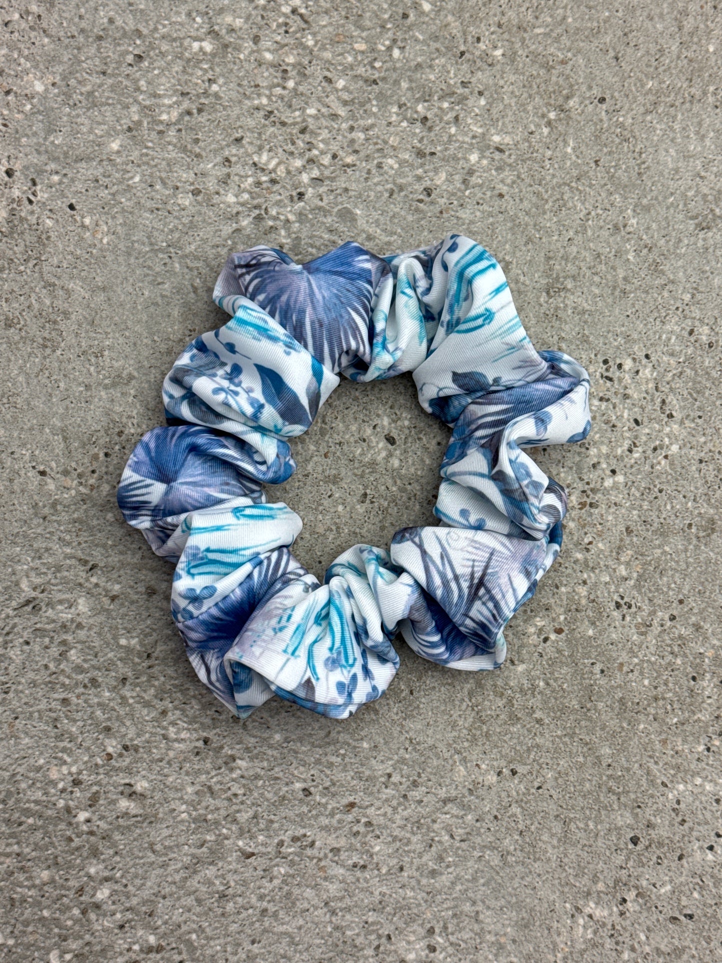 Tropical Escape (Blue) Scrunchie