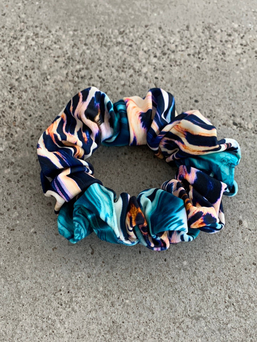 Wild Teal Hair Scrunchie