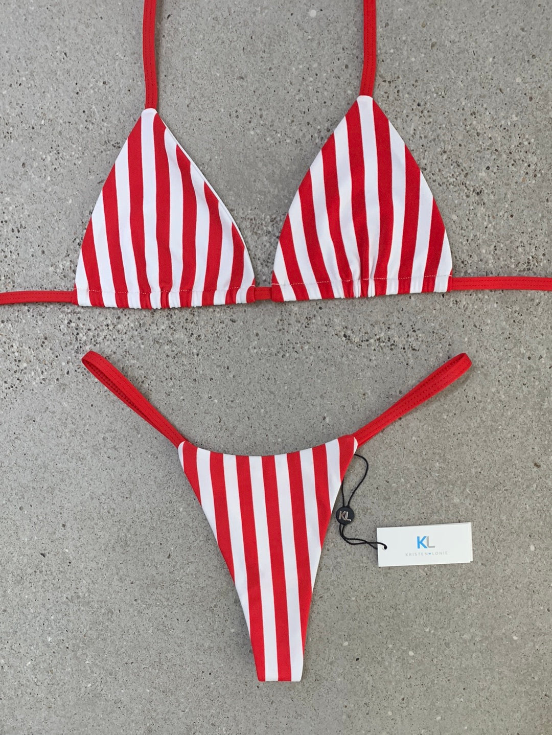 Red Nautical Stripe Top