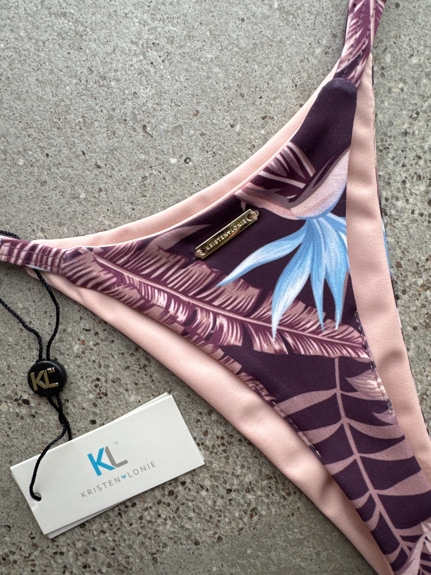 Birds of Paradise (Chocolate/Mauve) Bikini Bottom