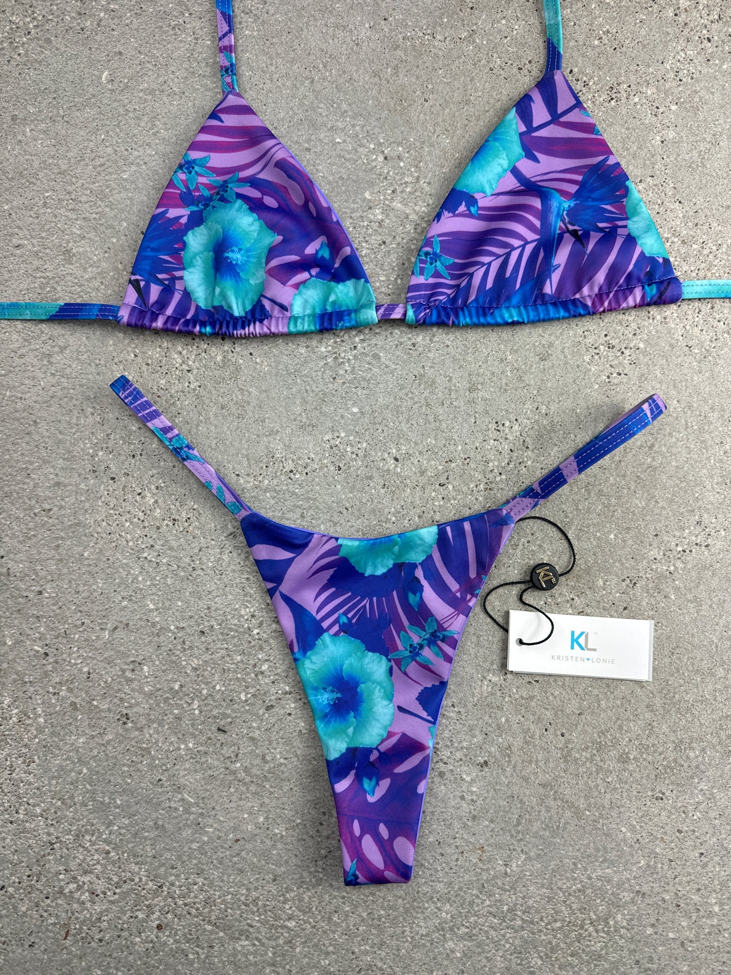 Caribbean Twist (Mauve) Bikini Top