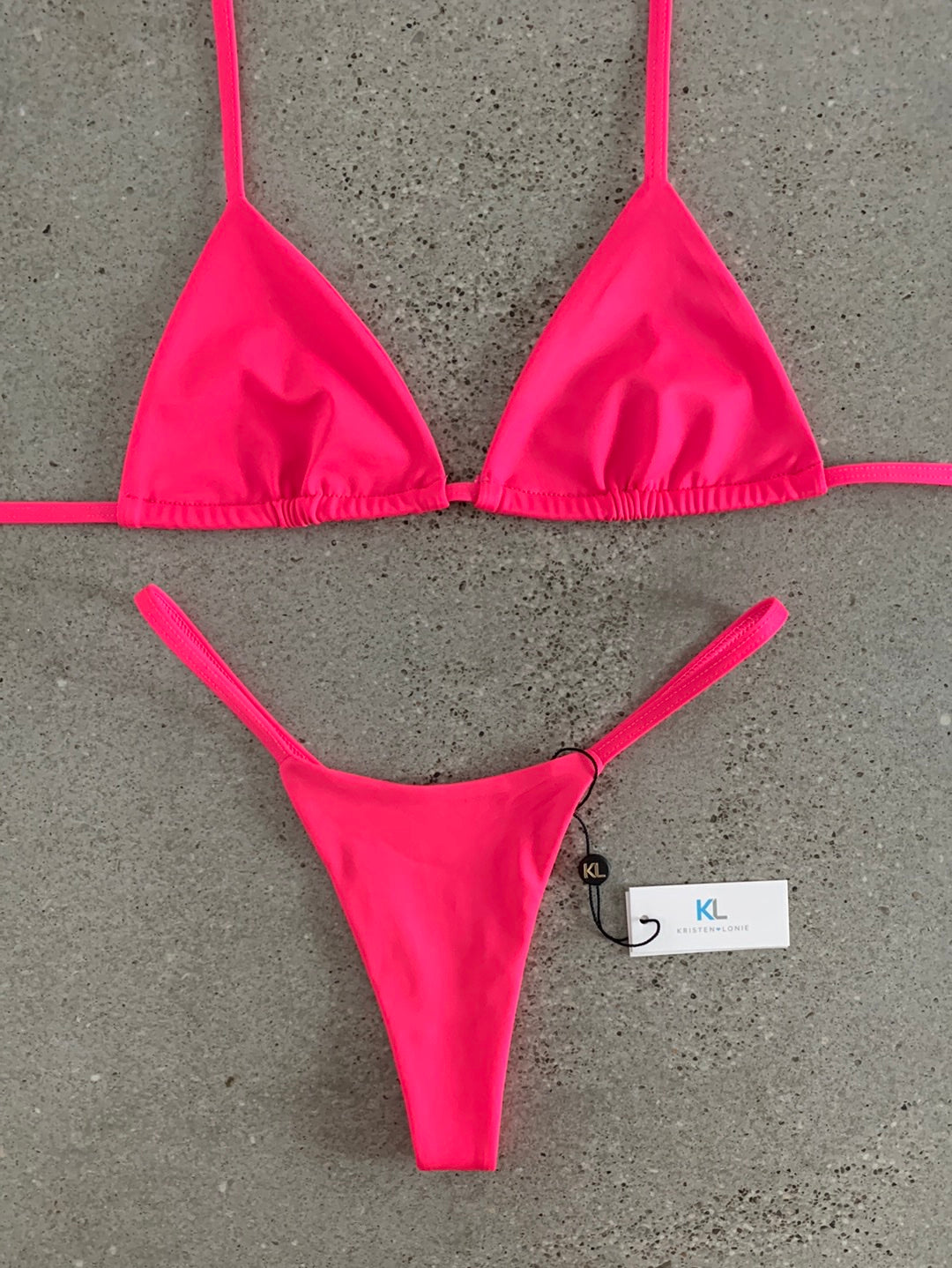 Electric Pink Bikini Top