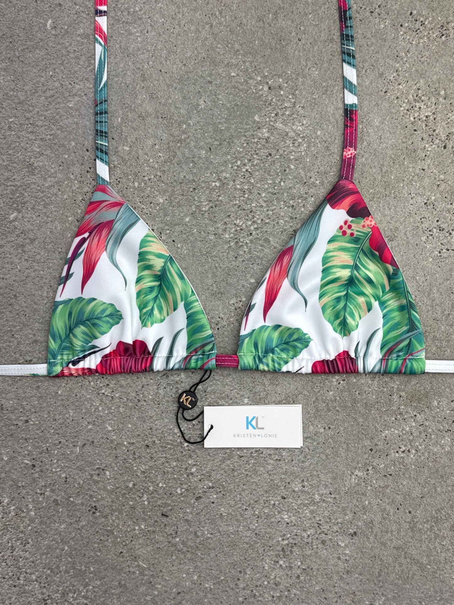 Tulum Escape (Red) Bikini Top