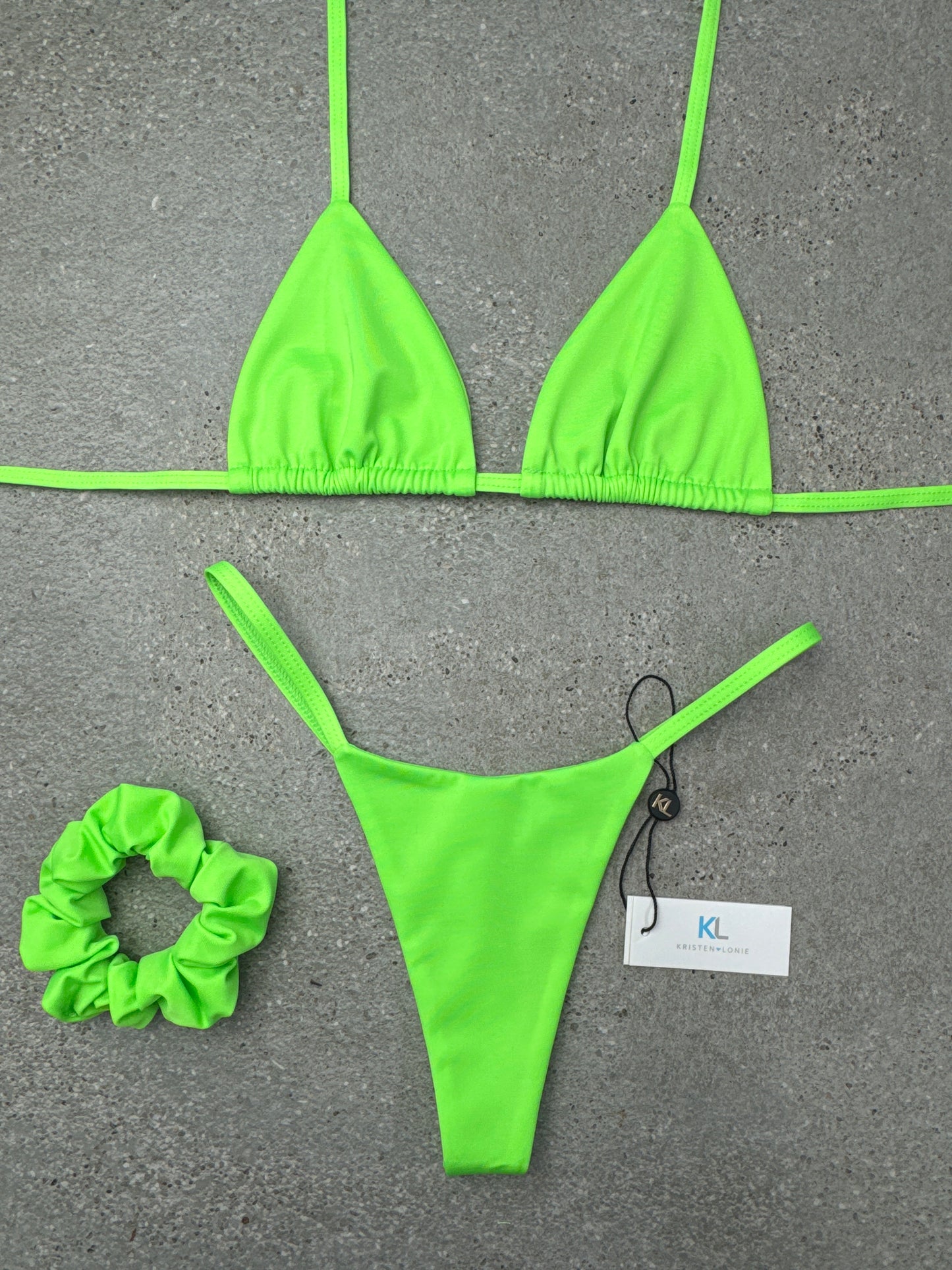 Neon Green Bikini Top