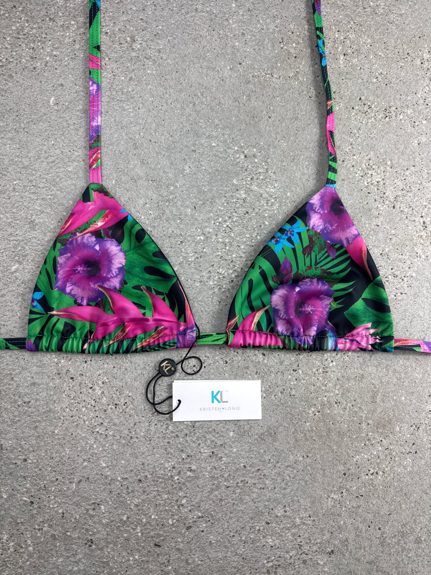 Caribbean Twist (Green) Bikini Top