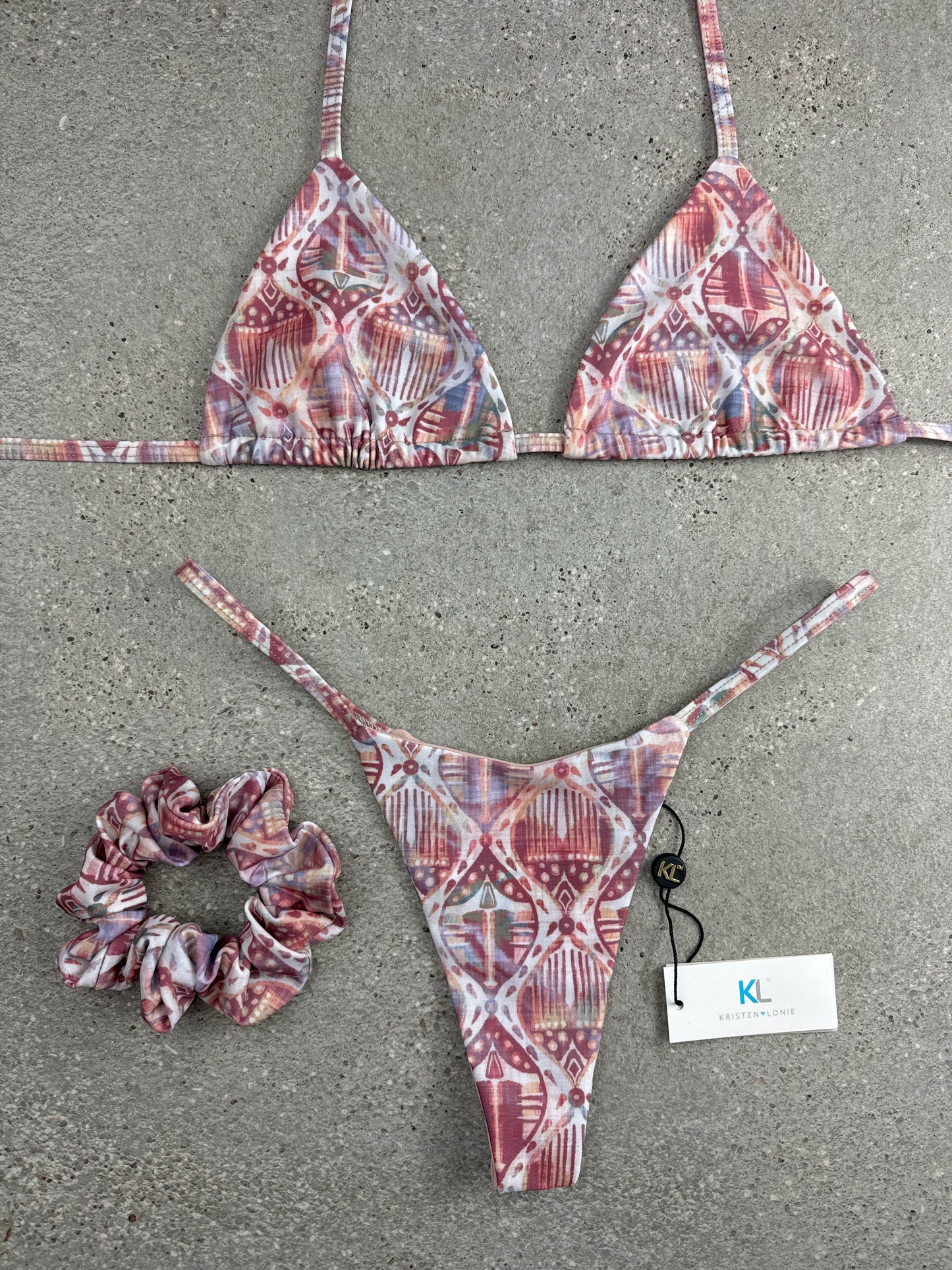 Rustic Aztec Bikini Top (Nuetral)