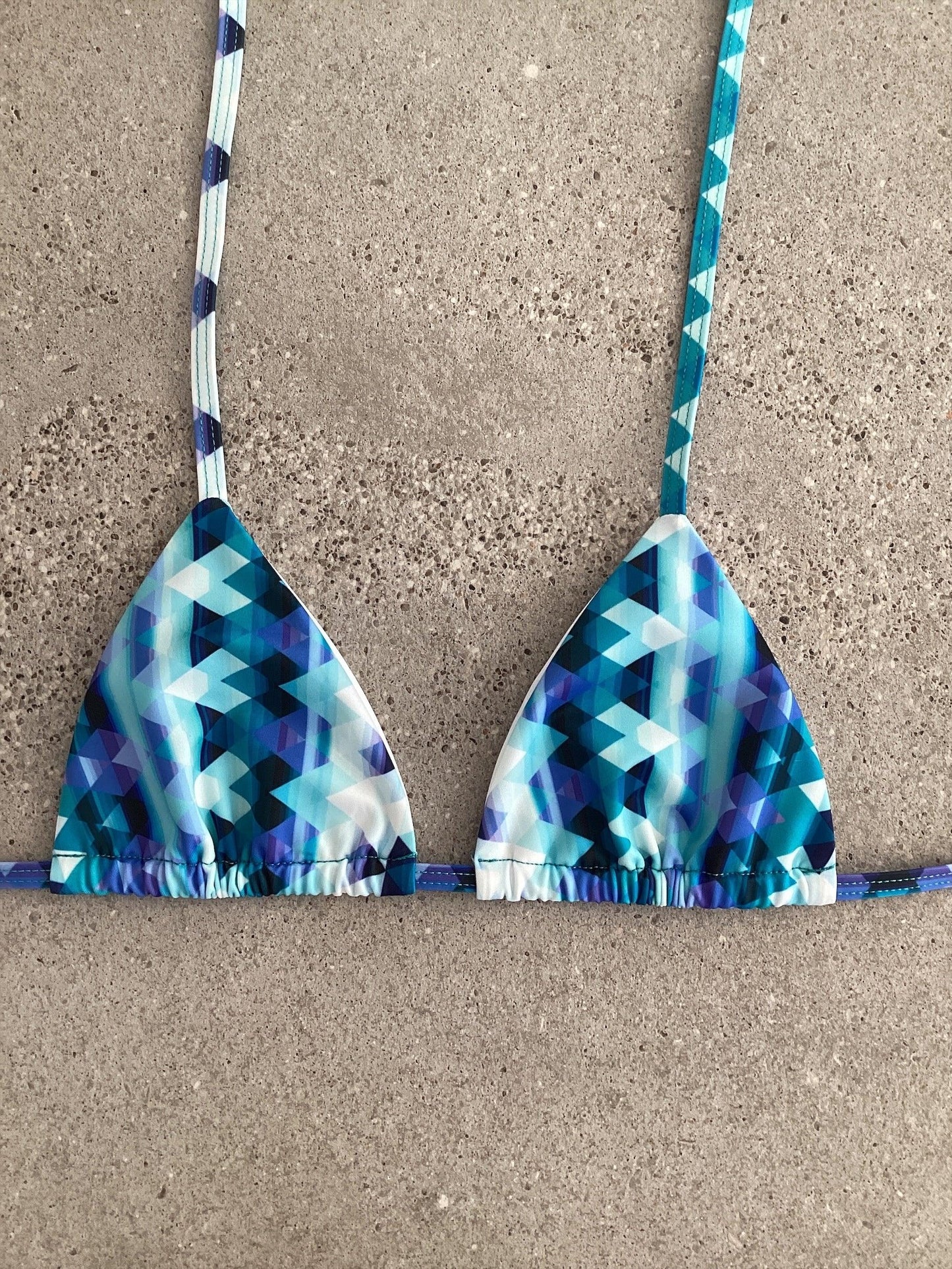 Emerald Aztec Bikini Top - Kristen Lonie Swimwear