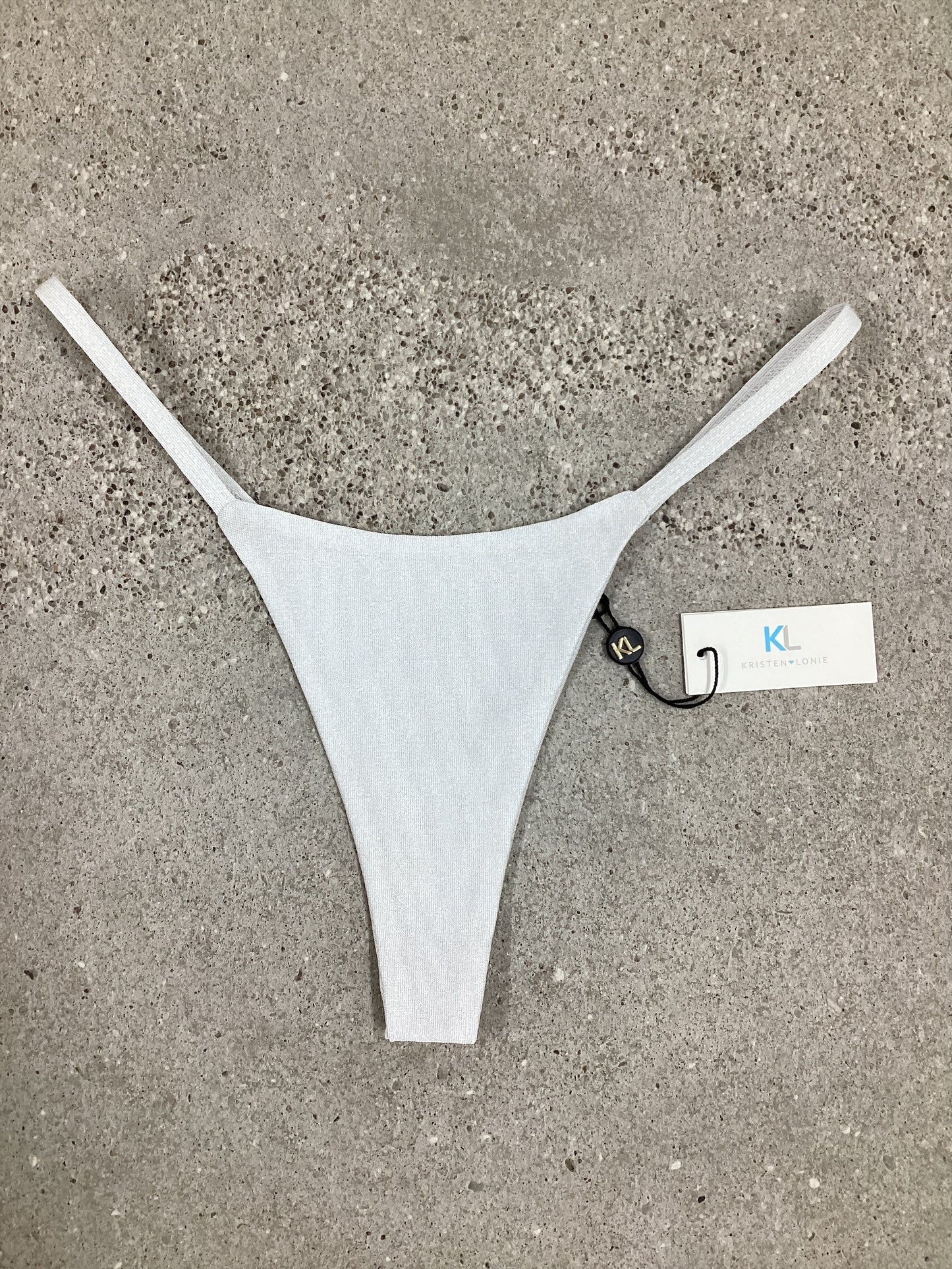 Silver Shimmer Bikini Bottom