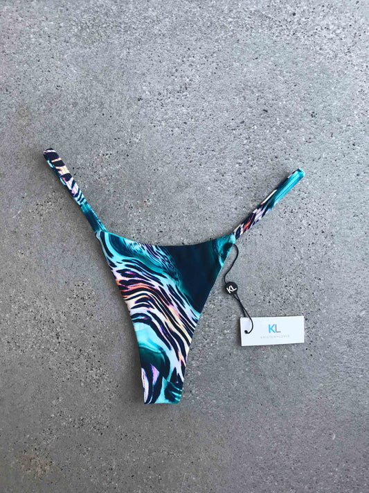 Braguita de bikini verde azulado salvaje