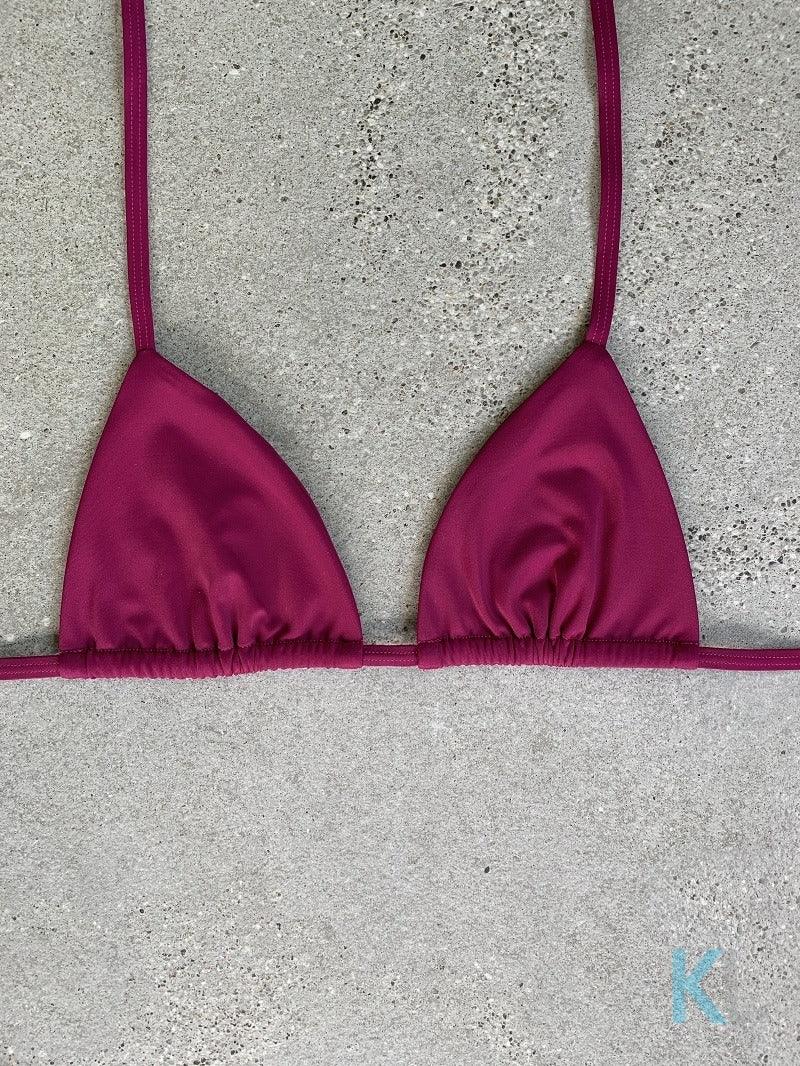 Wild Berry Bikini Top - Kristen Lonie Swimwear