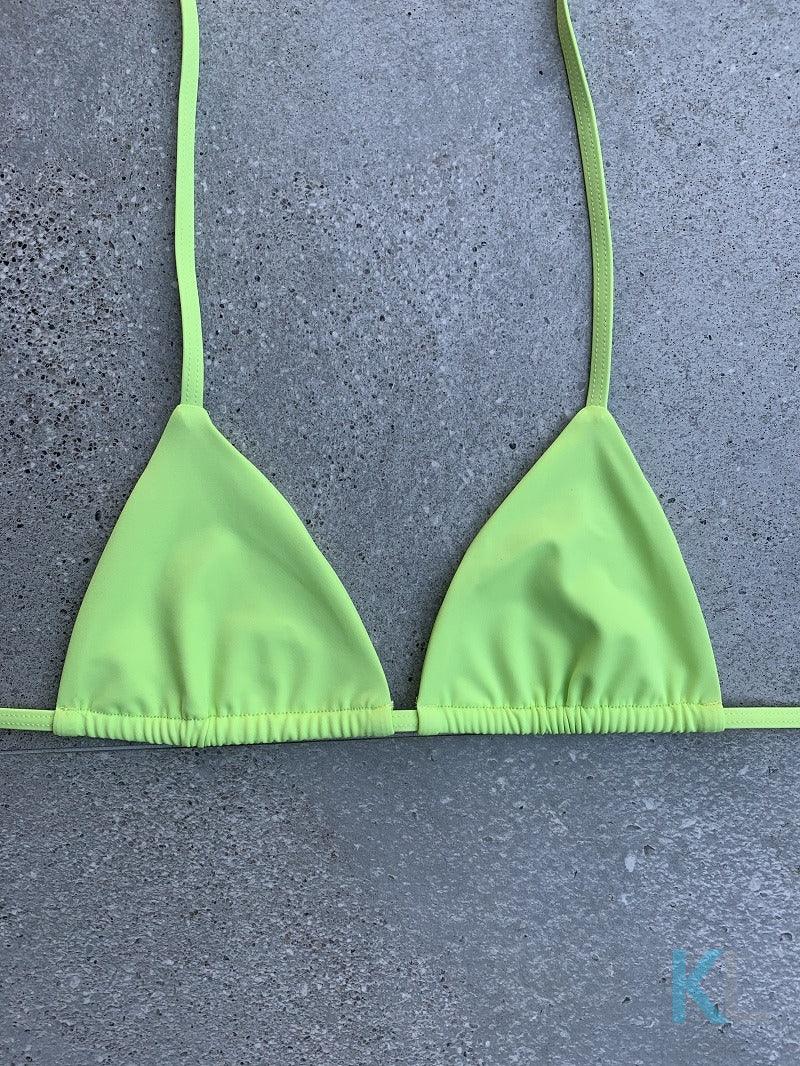 Lime Bikini Top - Kristen Lonie Swimwear