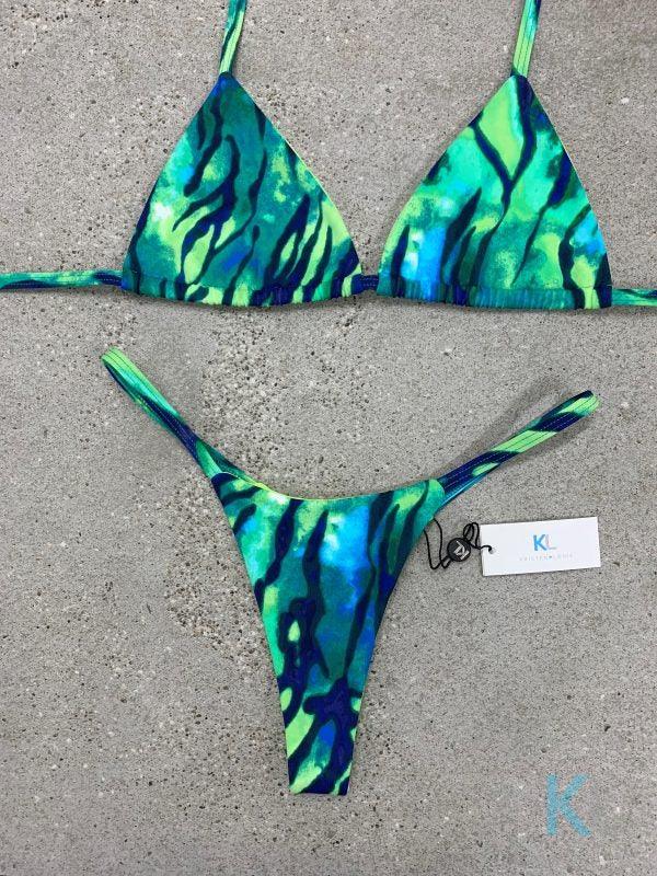 Ocean Green Bikini Top - Kristen Lonie Swimwear