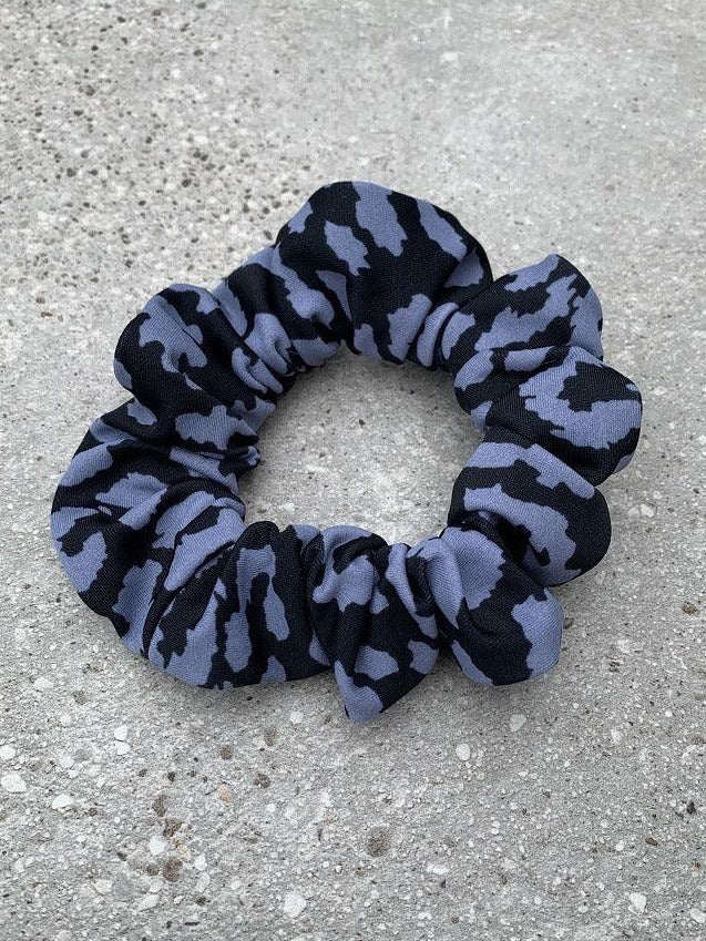 Grey Leopard Scrunchie - Kristen Lonie Swimwear