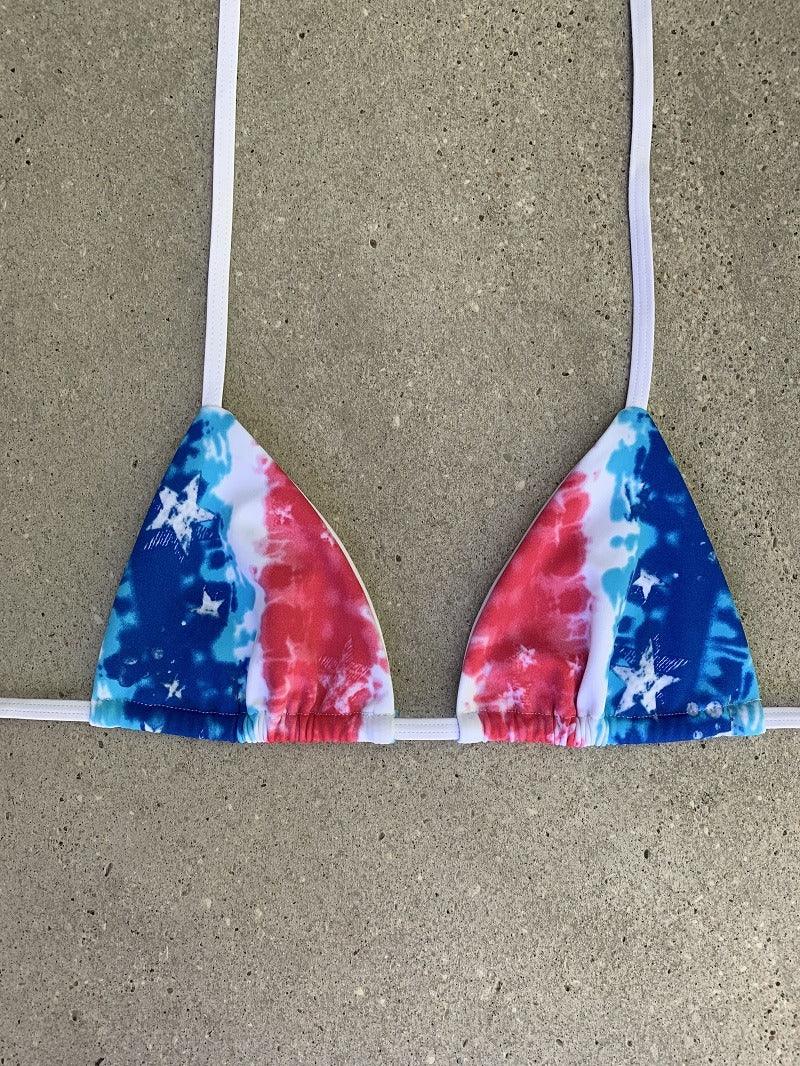 USA Tie Dye Bikini Top - Kristen Lonie Swimwear