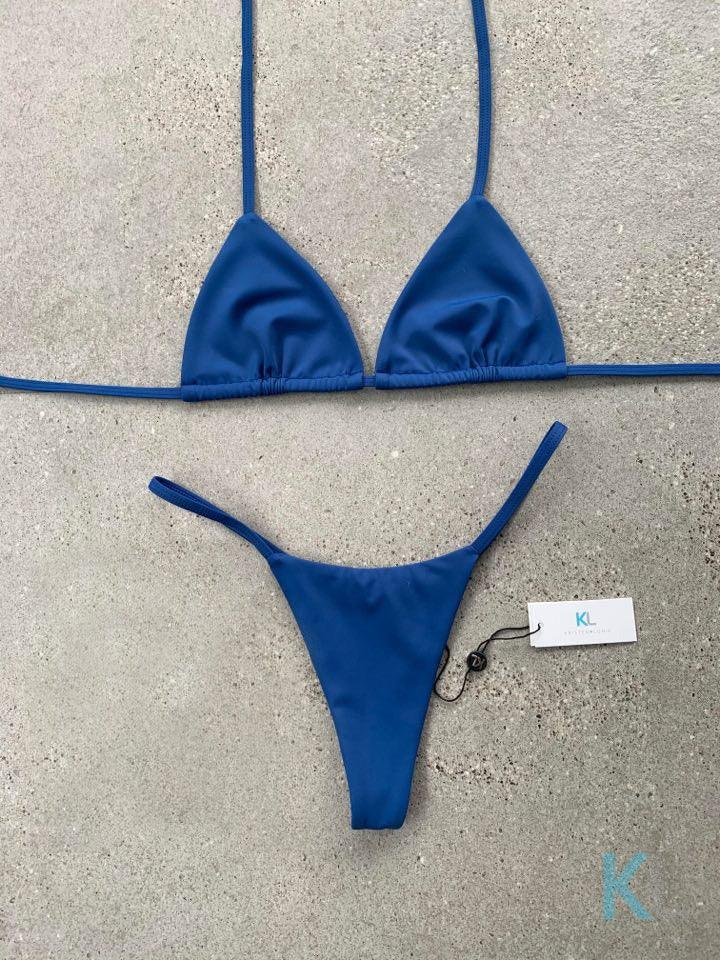 Rich Navy Bikini Top - Kristen Lonie Swimwear