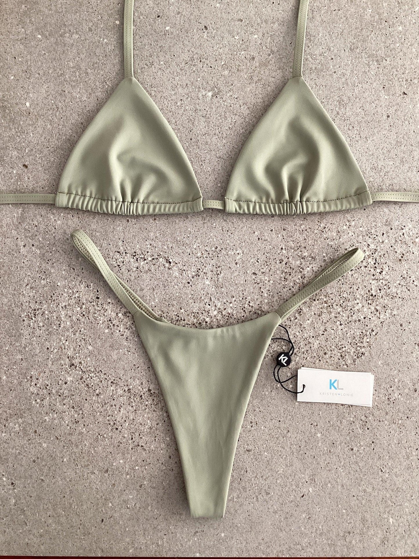 Olive Bikini Top - Kristen Lonie Swimwear
