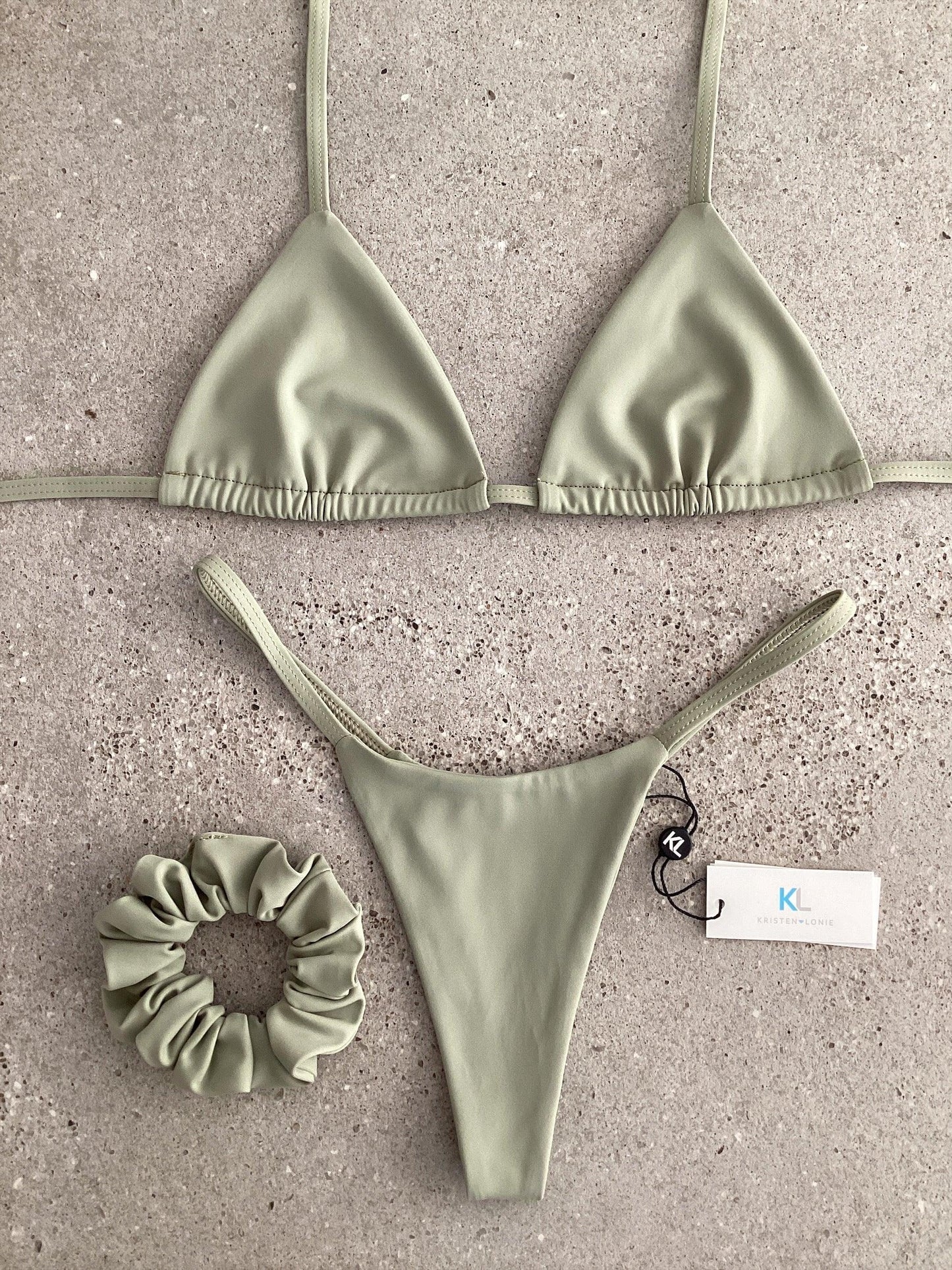 Olive Bikini Top - Kristen Lonie Swimwear