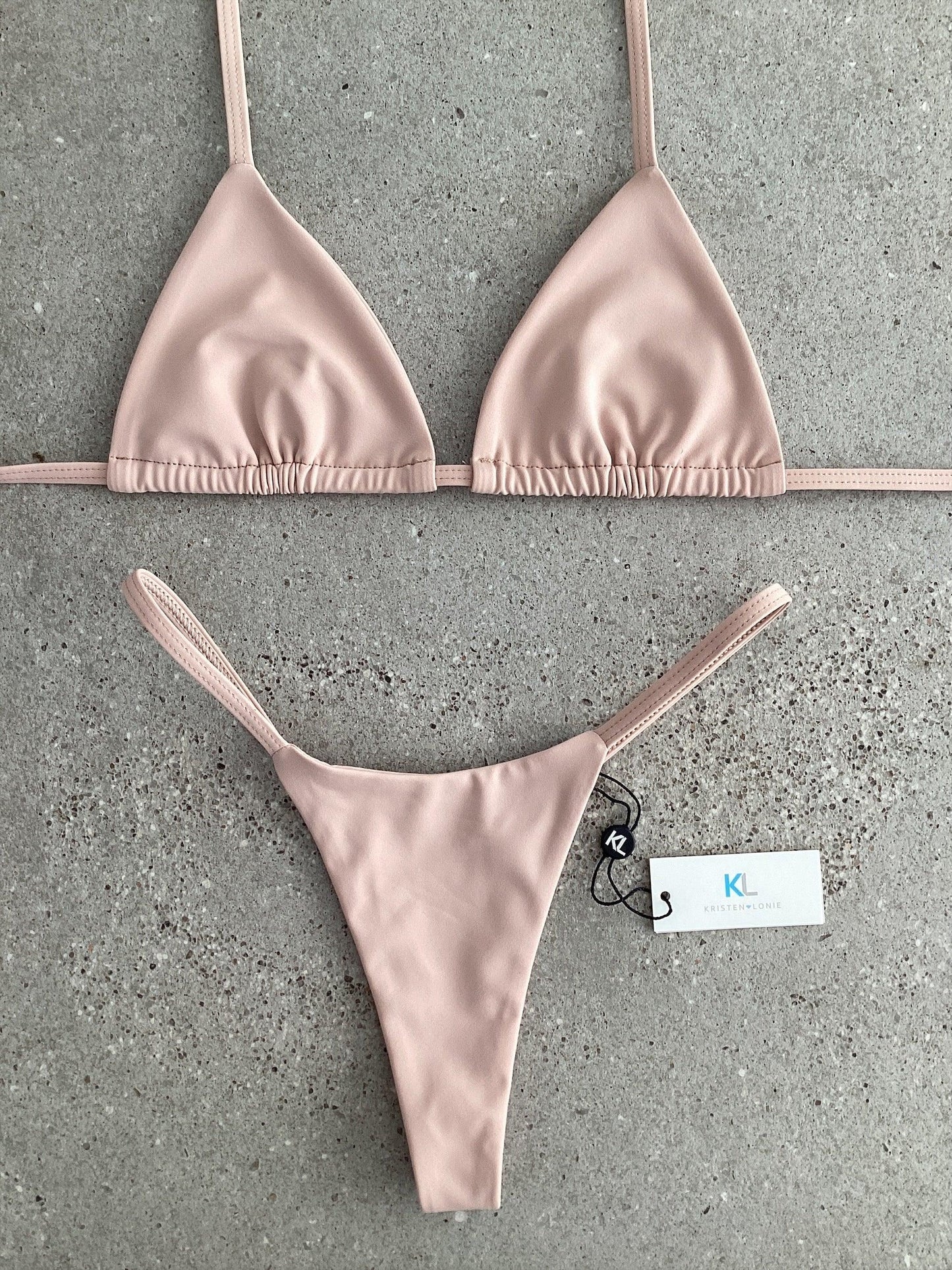 Porcelain Bikini Top - Kristen Lonie Swimwear