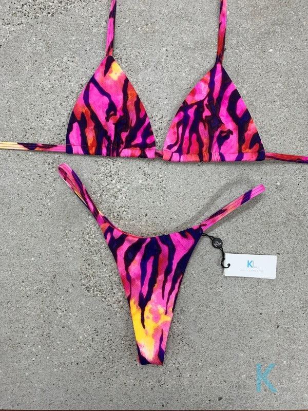 Ocean (Pink) Bikini Top - Kristen Lonie Swimwear