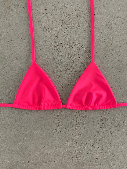 Electric Pink Bikini Top