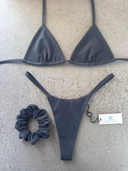 Charcoal Bikini Top