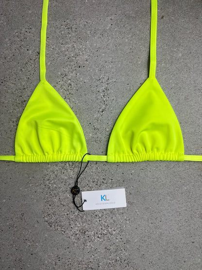 Neon Yellow Bikini Top