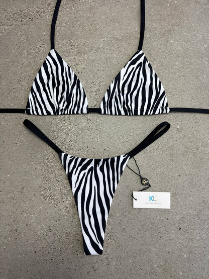 Zebra Bikini Top