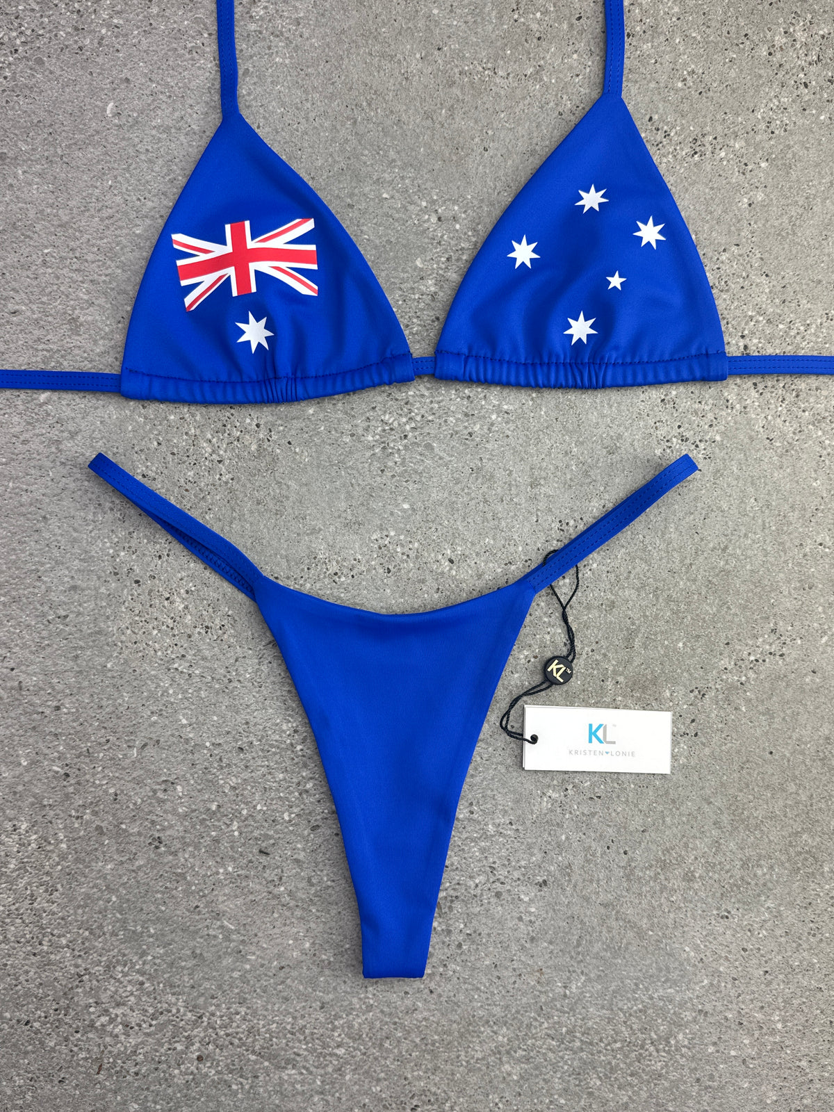 Australian Aussie Flag Bikini Top | Kristen Lonie – Kristen Lonie Swimwear