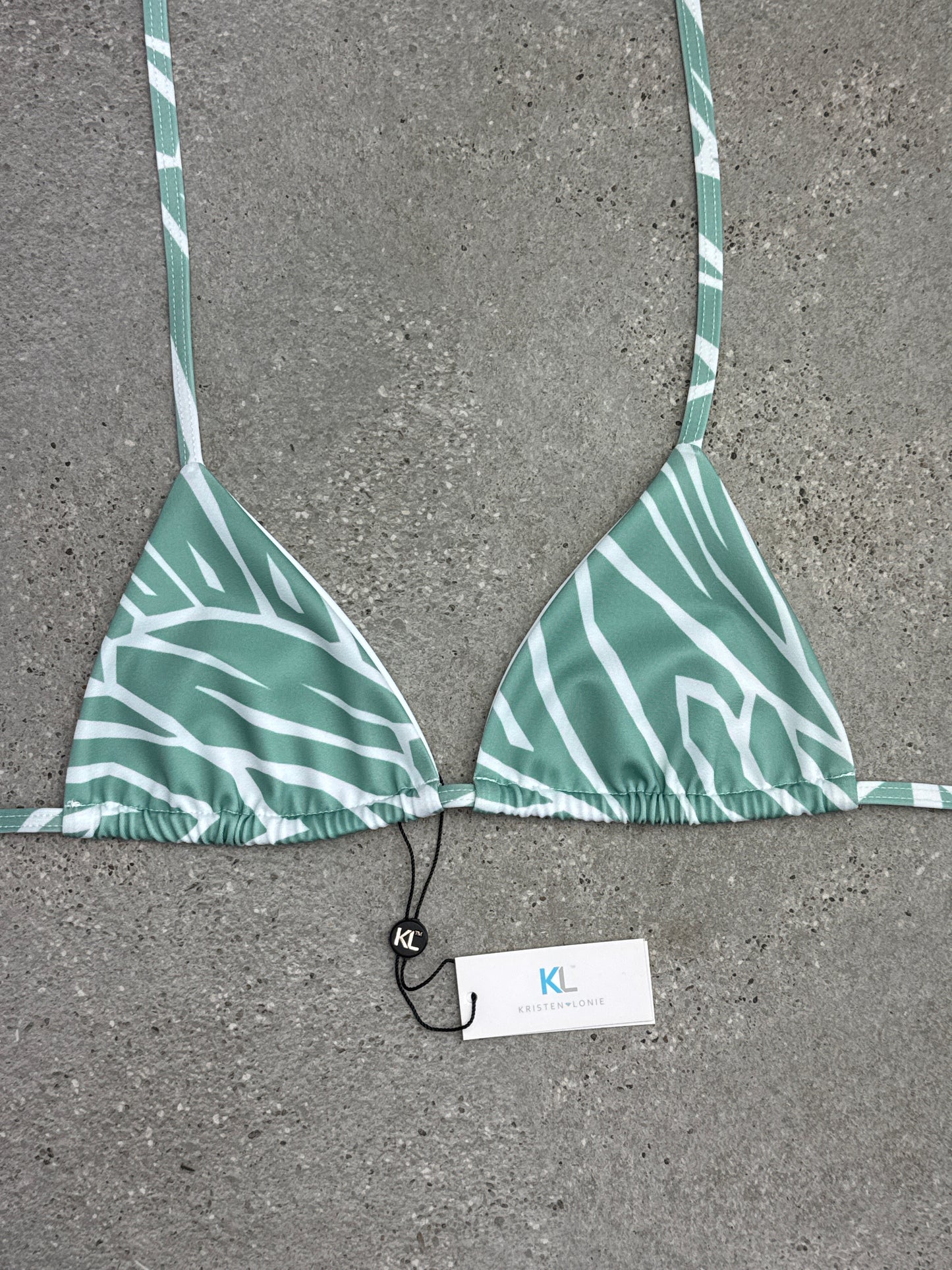 Wild Oasis (Green) Bikini Top