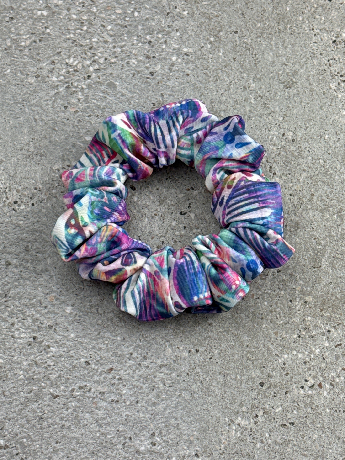 Rustic Aztec Scrunchie (Purple/Green)