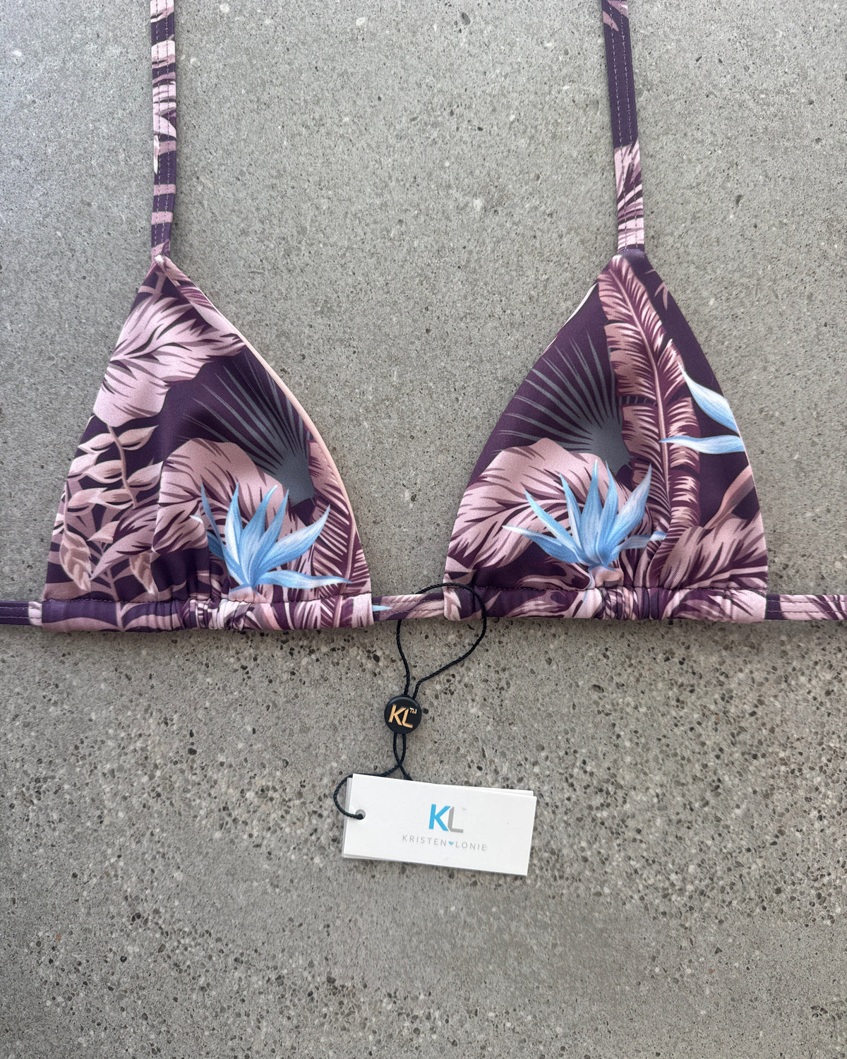 Birds of Paradise (Chocolate/Mauve) Bikini Top