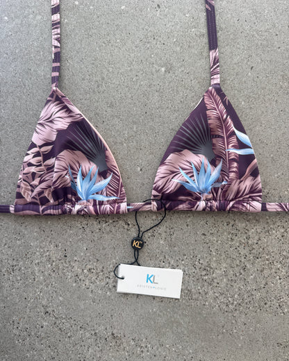 Birds of Paradise (Chocolate/Mauve) Bikini Top