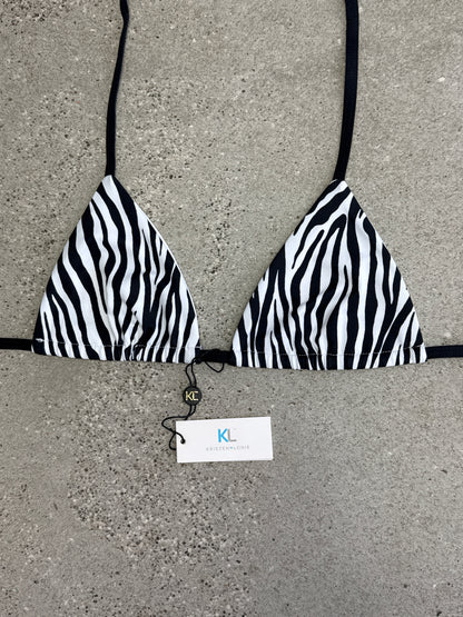 Zebra Bikini Top