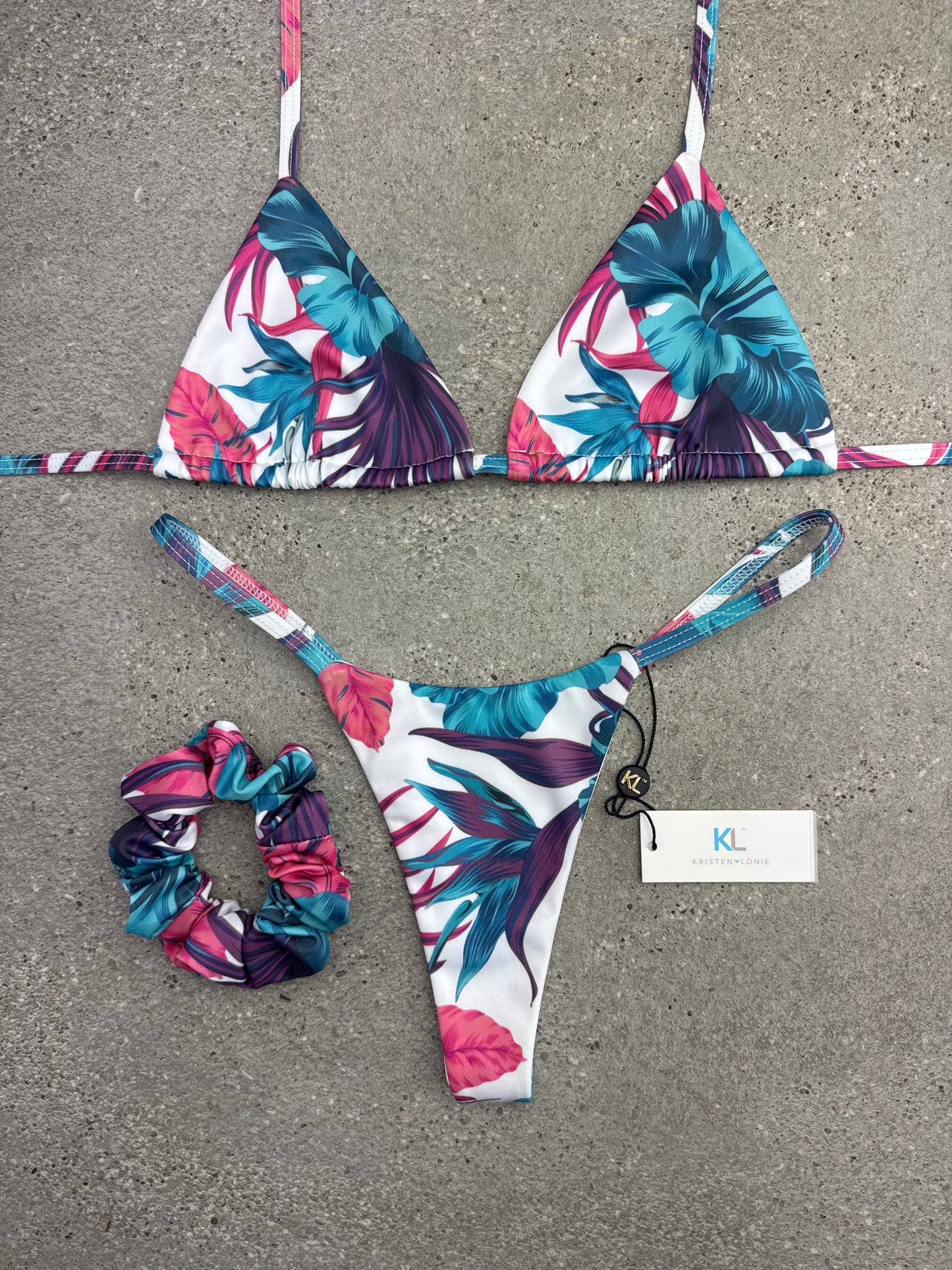 Tulum Escape (Turquoise) Bikini Top