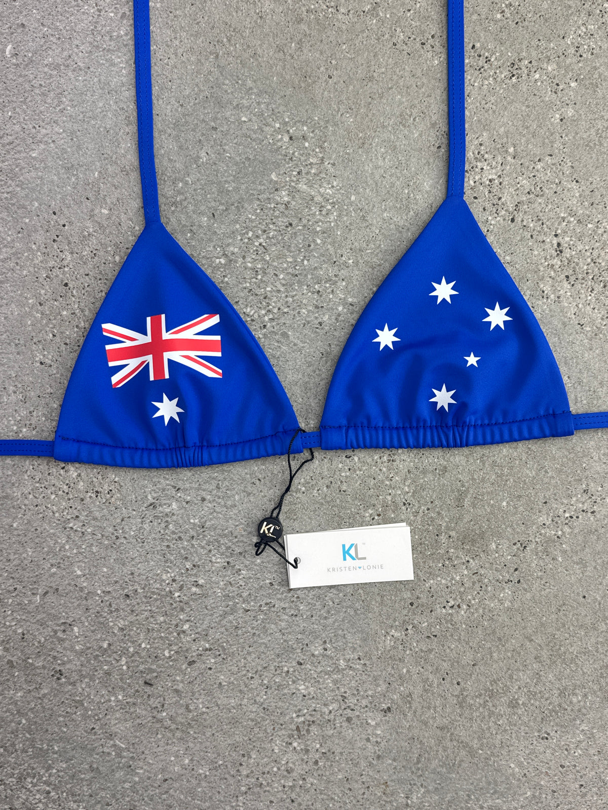 Australian Aussie Flag Bikini Top | Kristen Lonie – Kristen Lonie Swimwear