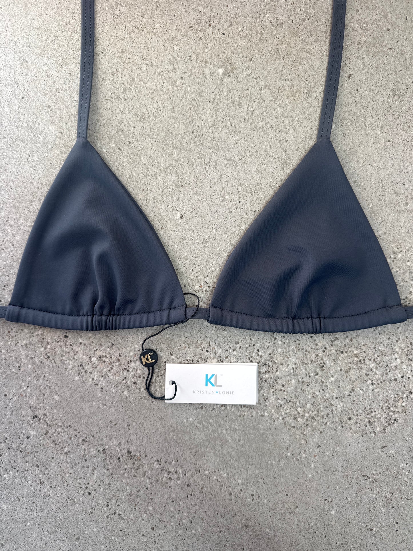Charcoal Bikini Top